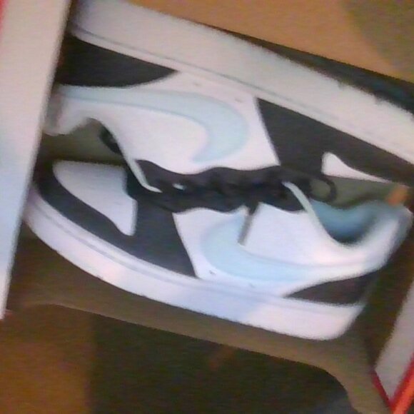 kids Nike blue and black sneakers